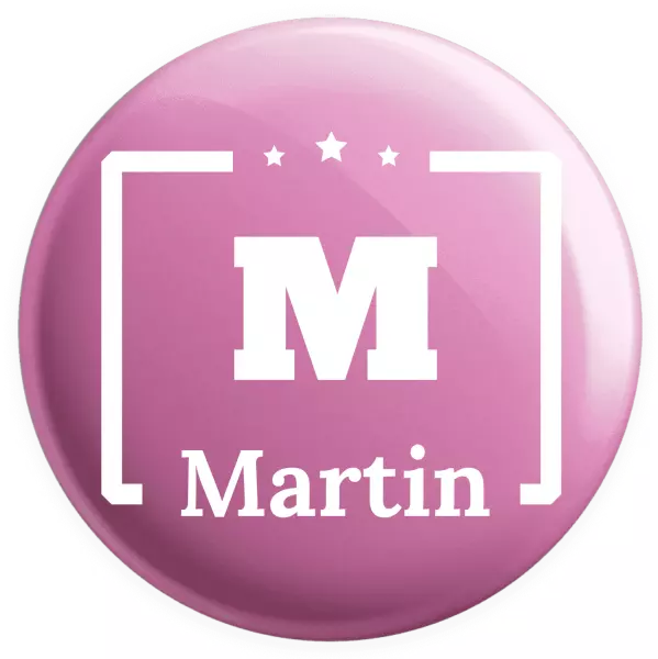 Placka Jméno s iniciálou