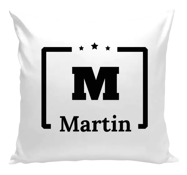 Polštář Jméno s iniciálou