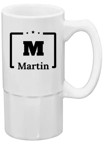 Půllitr Jméno s iniciálou