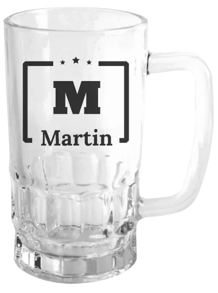 Půllitr Jméno s iniciálou