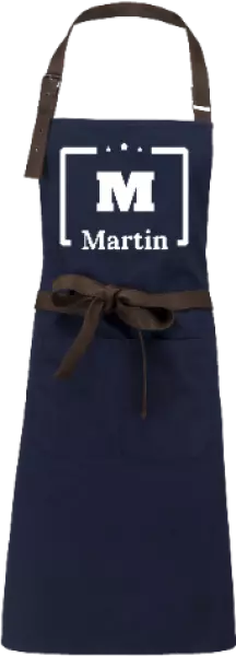 Zástěra Jméno s iniciálou