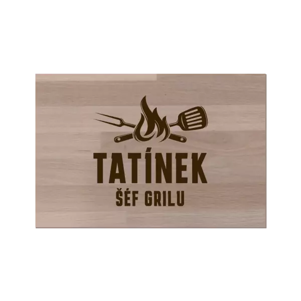 Bukové prkénko Tatínek šéf grilu