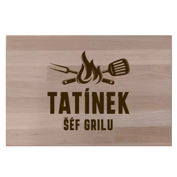 Bukové prkénko Tatínek šéf grilu