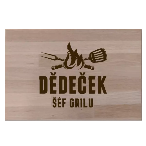 Bukové prkénko Dědeček šéf grilu