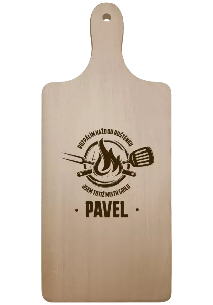 Prkénko Rozpálím každou roštěnku, jsem totiž mistr grilu