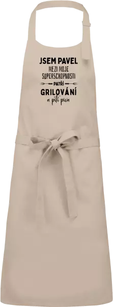 Zástěra Mezi moje superschopnosti patří grilování a pití piva