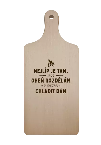 Prkénko Nejlíp je tam, kde oheň rozdělám
