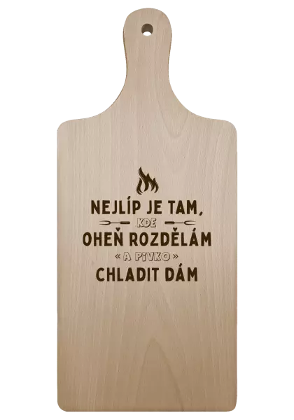 Prkénko Nejlíp je tam, kde oheň rozdělám