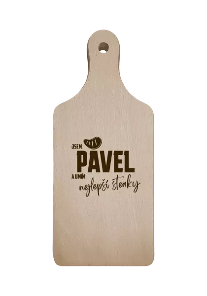 Prkénko Jsem jméno a umím nejlepší steaky