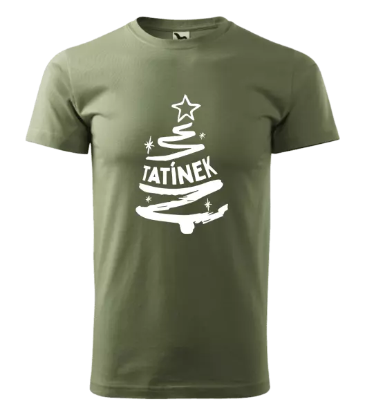 Pánské vánoční tričko Stromeček tatínek
