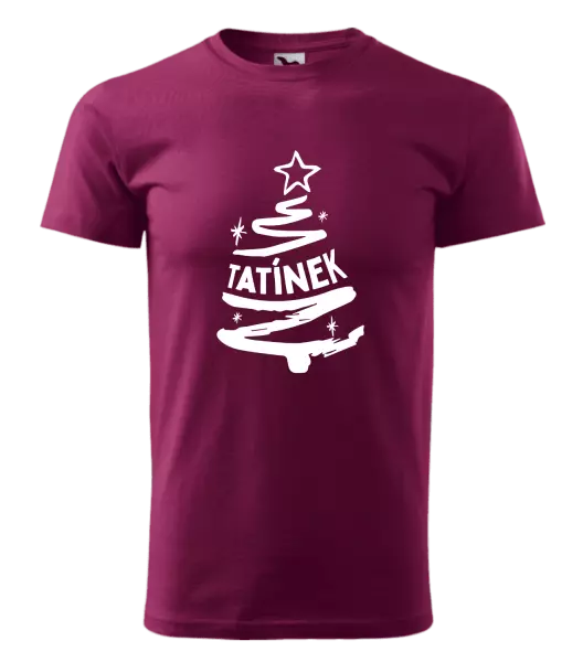 Pánské vánoční tričko Stromeček tatínek