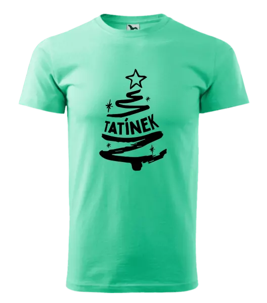 Pánské vánoční tričko Stromeček tatínek