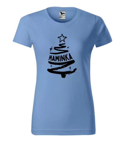 Dámské vánoční tričko Stromeček maminka