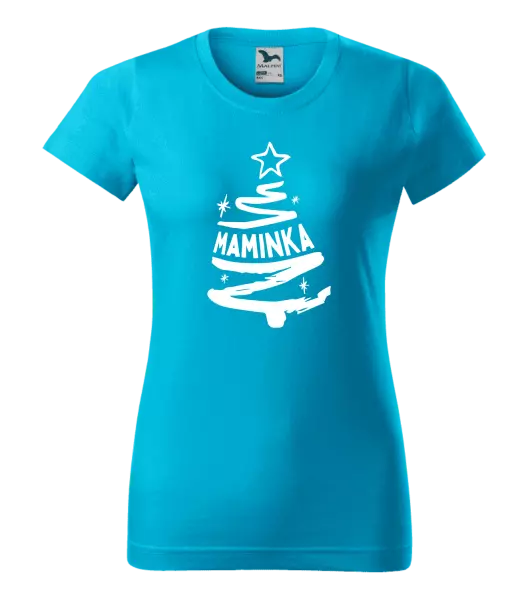 Dámské vánoční tričko Stromeček maminka