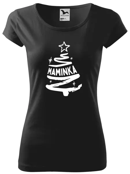 Dámské vánoční tričko Stromeček maminka