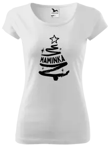 Dámské vánoční tričko Stromeček maminka