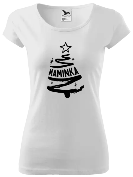 Dámské vánoční tričko Stromeček maminka