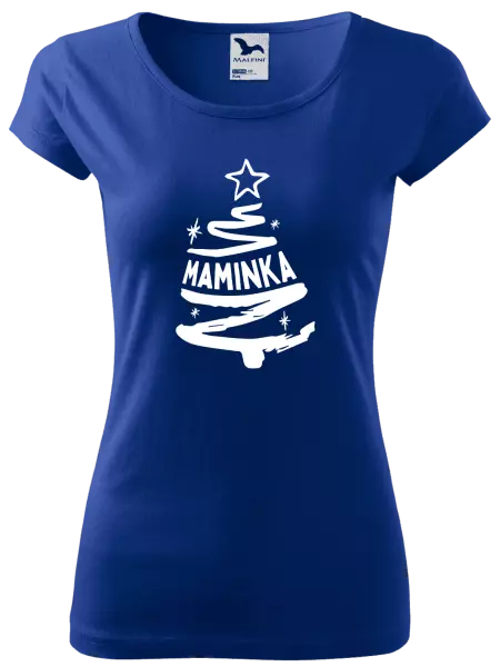 Dámské vánoční tričko Stromeček maminka