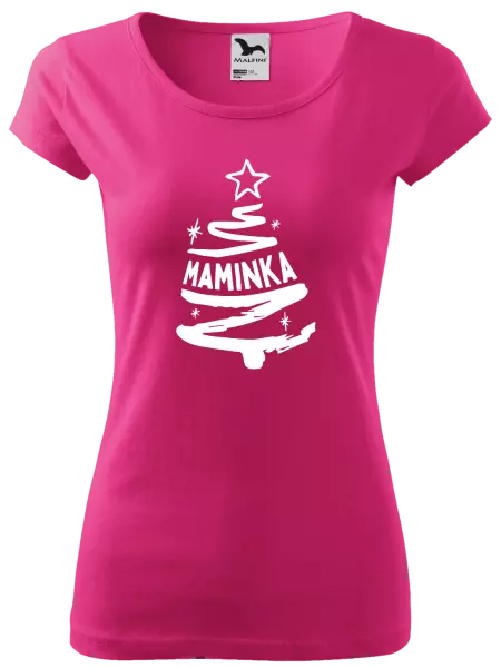 Dámské vánoční tričko Stromeček maminka