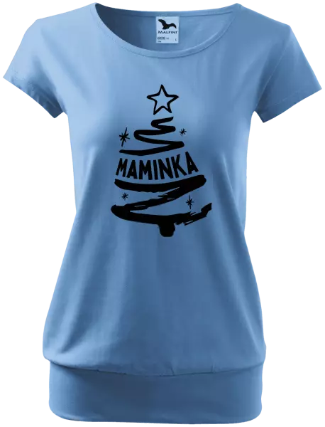 Dámské vánoční tričko Stromeček maminka