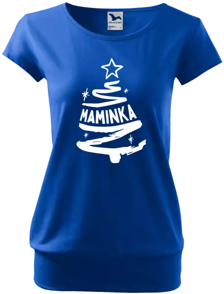 Dámské vánoční tričko Stromeček maminka