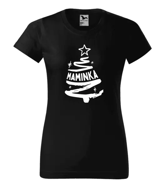 Dámské vánoční tričko Stromeček maminka