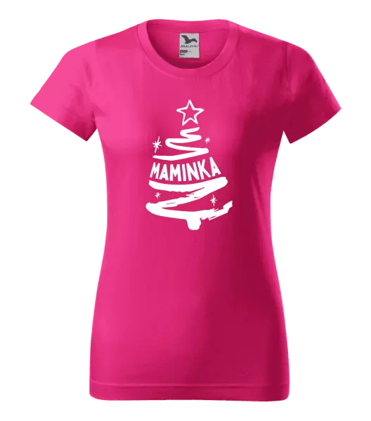 Dámské vánoční tričko Stromeček maminka
