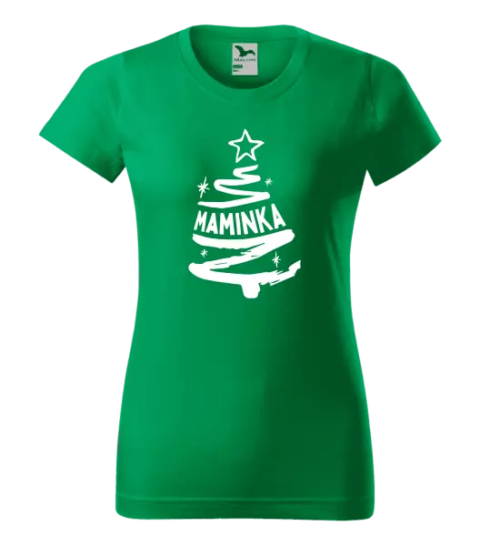 Dámské vánoční tričko Stromeček maminka
