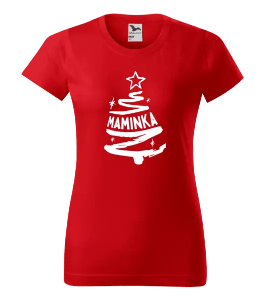 Dámské vánoční tričko Stromeček maminka
