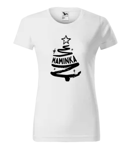 Dámské vánoční tričko Stromeček maminka