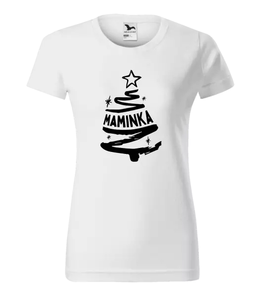Dámské vánoční tričko Stromeček maminka