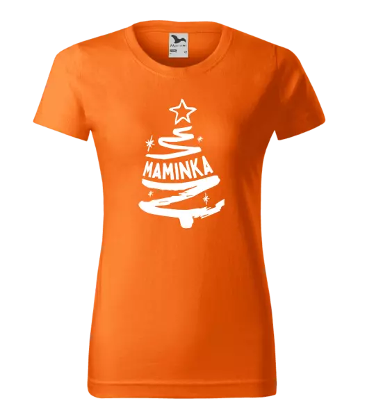 Dámské vánoční tričko Stromeček maminka