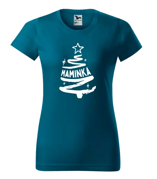 Dámské vánoční tričko Stromeček maminka
