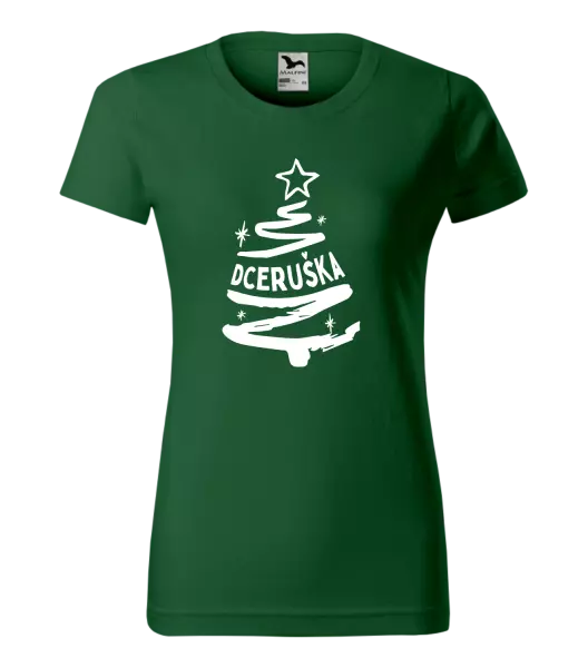 Dámské vánoční tričko Stromeček dceruška