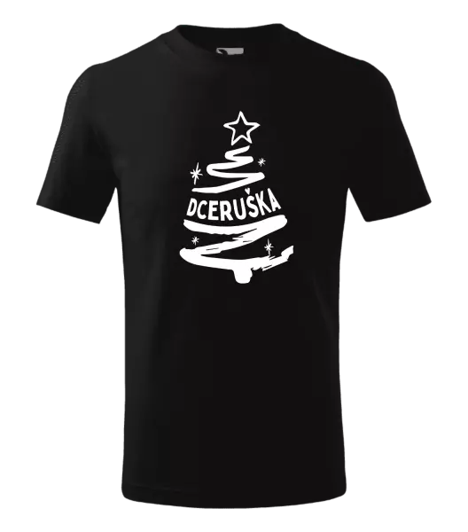 Dětské vánoční tričko Stromeček dceruška