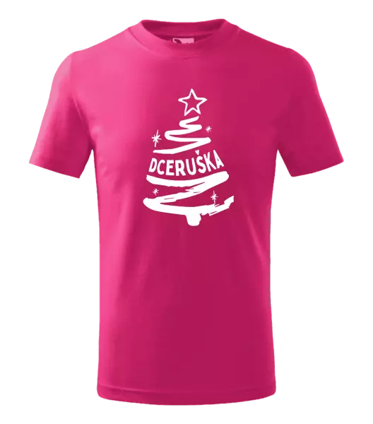 Dětské vánoční tričko Stromeček dceruška