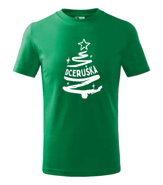 Dětské vánoční tričko Stromeček dceruška
