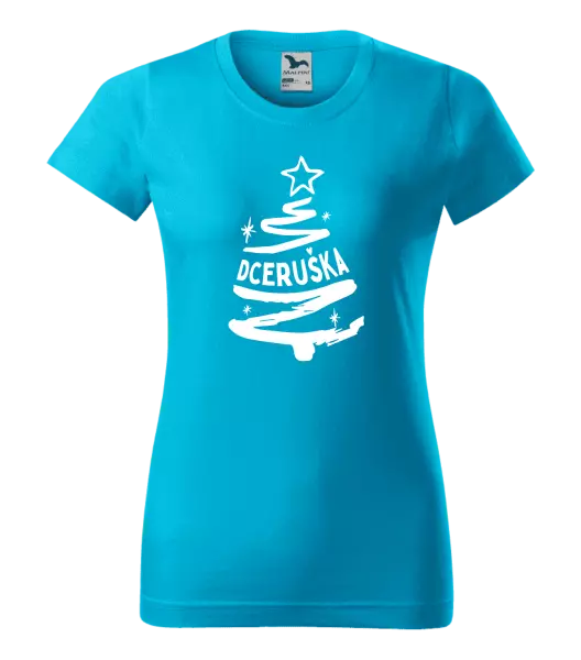 Dámské vánoční tričko Stromeček dceruška