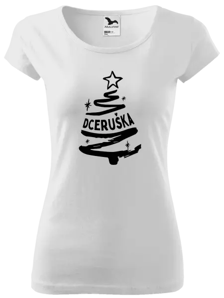 Dámské vánoční tričko Stromeček dceruška
