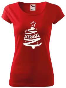 Dámské vánoční tričko Stromeček dceruška