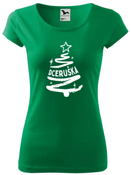 Dámské vánoční tričko Stromeček dceruška