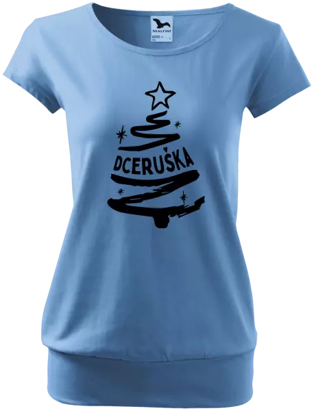Dámské vánoční tričko Stromeček dceruška