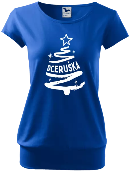 Dámské vánoční tričko Stromeček dceruška