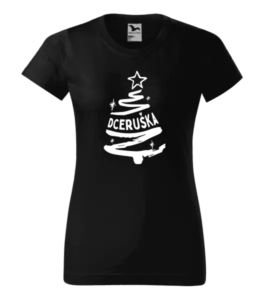 Dámské vánoční tričko Stromeček dceruška