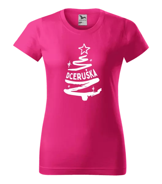 Dámské vánoční tričko Stromeček dceruška