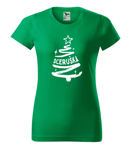 Dámské vánoční tričko Stromeček dceruška