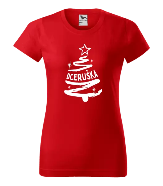 Dámské vánoční tričko Stromeček dceruška