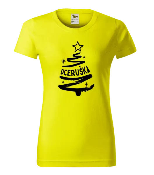 Dámské vánoční tričko Stromeček dceruška