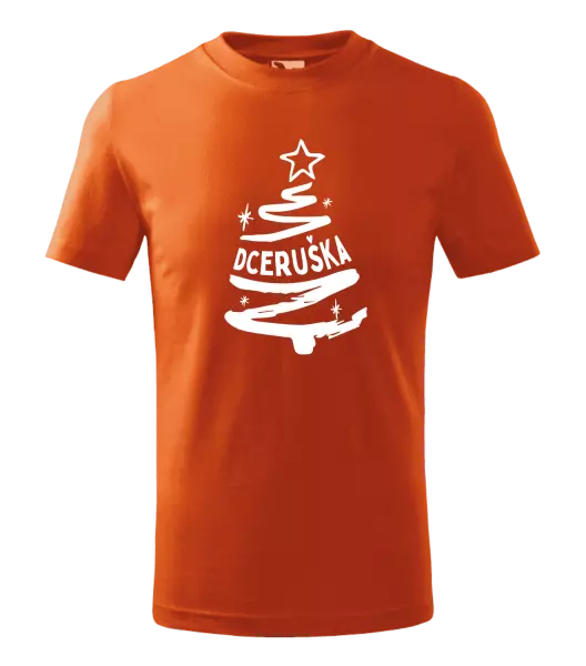 Dětské vánoční tričko Stromeček dceruška