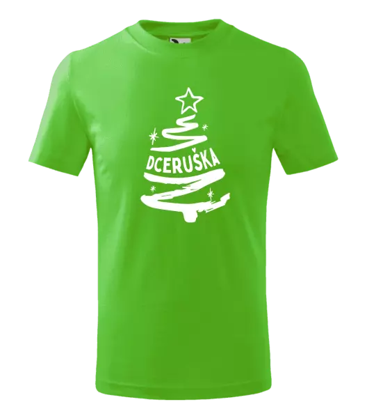 Dětské vánoční tričko Stromeček dceruška